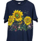 Vintage 90's Sunflower Garden Nature Graphic Tee Size Large