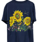 Vintage 90's Sunflower Garden Nature Graphic Tee Size Large