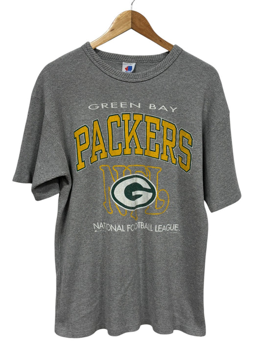 Vintage 90's Green Bay Packers NFL Logo Graphic Tee Size XL