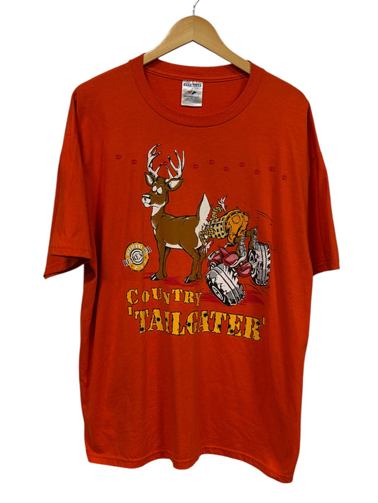 Vintage 90's Country Tailgater Hunting Humor Graphic Tee Size XL