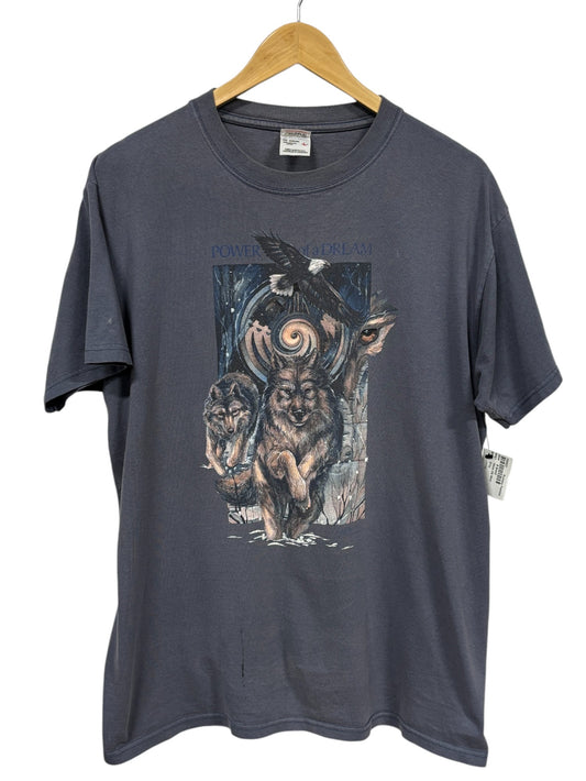 Vintage Power of a Dream Wildlife Nature Graphic Tee Size Large