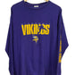 Vintage 90's Logo Athletic Minnesota Vikings Long Sleeve Shirt Size Large