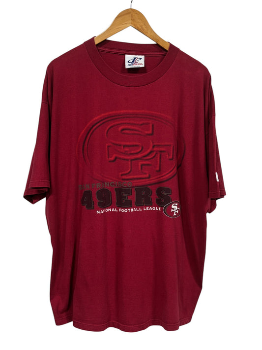 Vintage 90's Logo Athletic San Francisco 49ers NFL Logo Tee Size XL