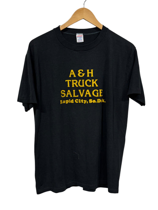 Vintage 80's Truck Salvage Rapid City South Dakota Tee Size Large