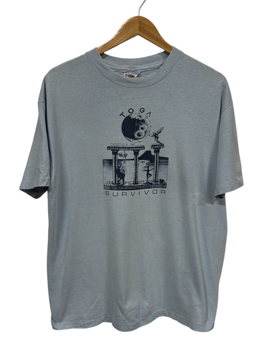 Vintage 1987 Toga Survivor Graphic Tee Size XL