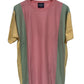 Vintage 90's 955 Originals Colorblock Pastel Striped Tee Size Large