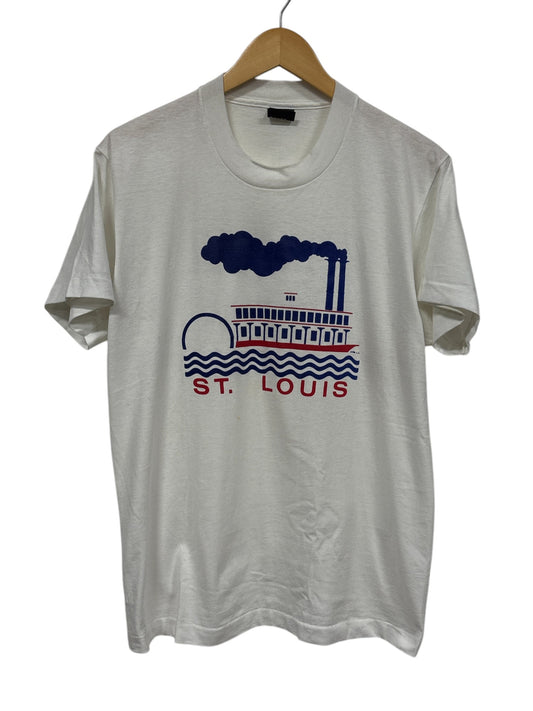 Vintage 80's St. Louis Steamboat Graphic Tee Size Large