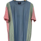 Vintage 90's 955 Originals Colorblock Pastel Striped Tee Size Large