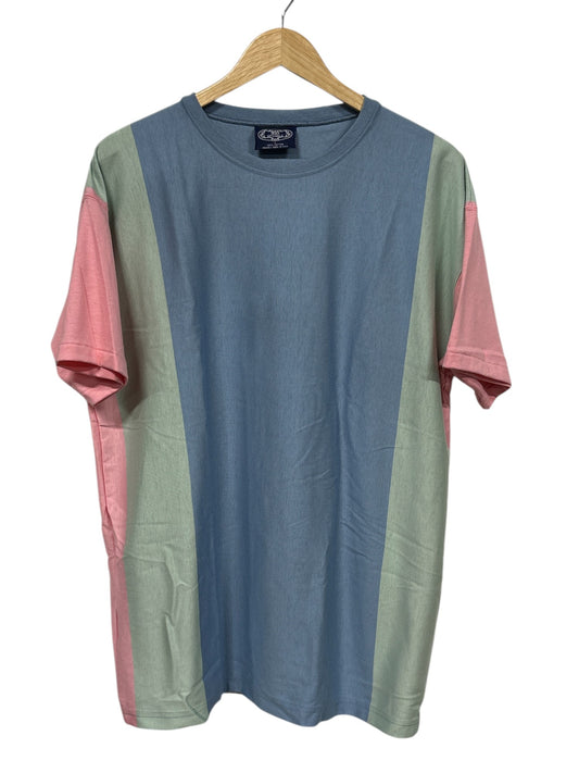 Vintage 90's 955 Originals Colorblock Pastel Striped Tee Size Large