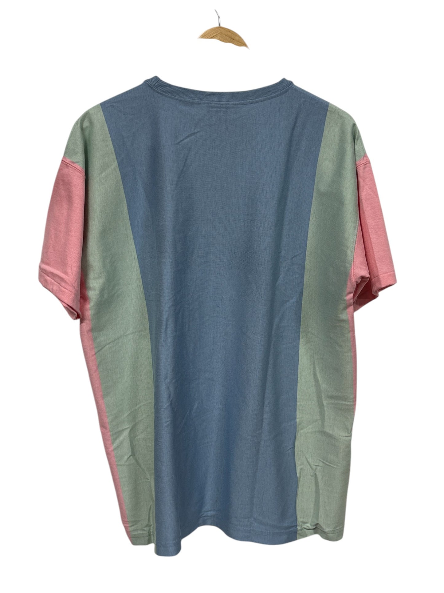 Vintage 90's 955 Originals Colorblock Pastel Striped Tee Size Large