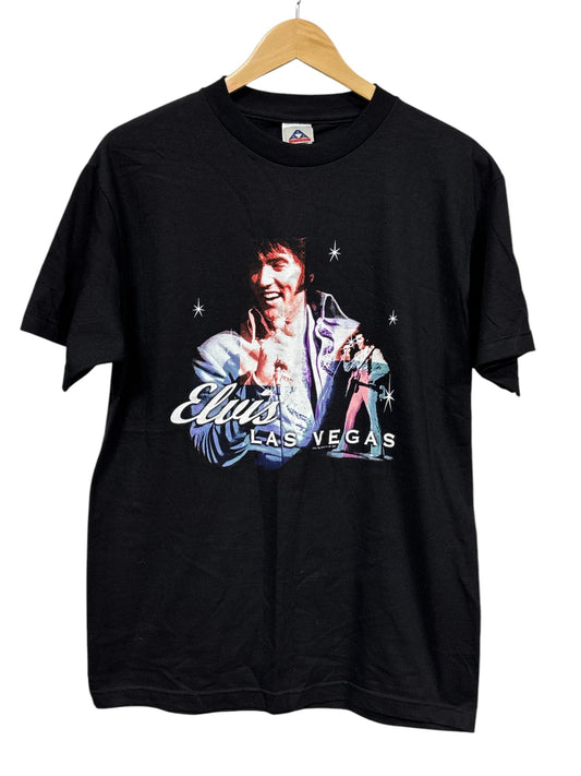 Vintage Elvis Las Vegas Portrait Music Graphic Tee Size Medium