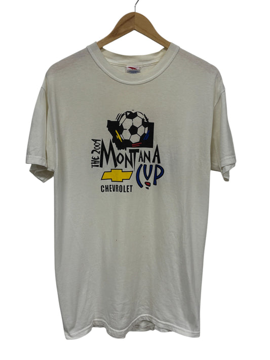 Vintage 2004 Montana Cup Soccer Tournament Graphic Tee Size Medium