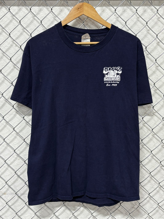 Vintage 90's Dick's Last Resort Size Does Matter Funny Tee Size Large