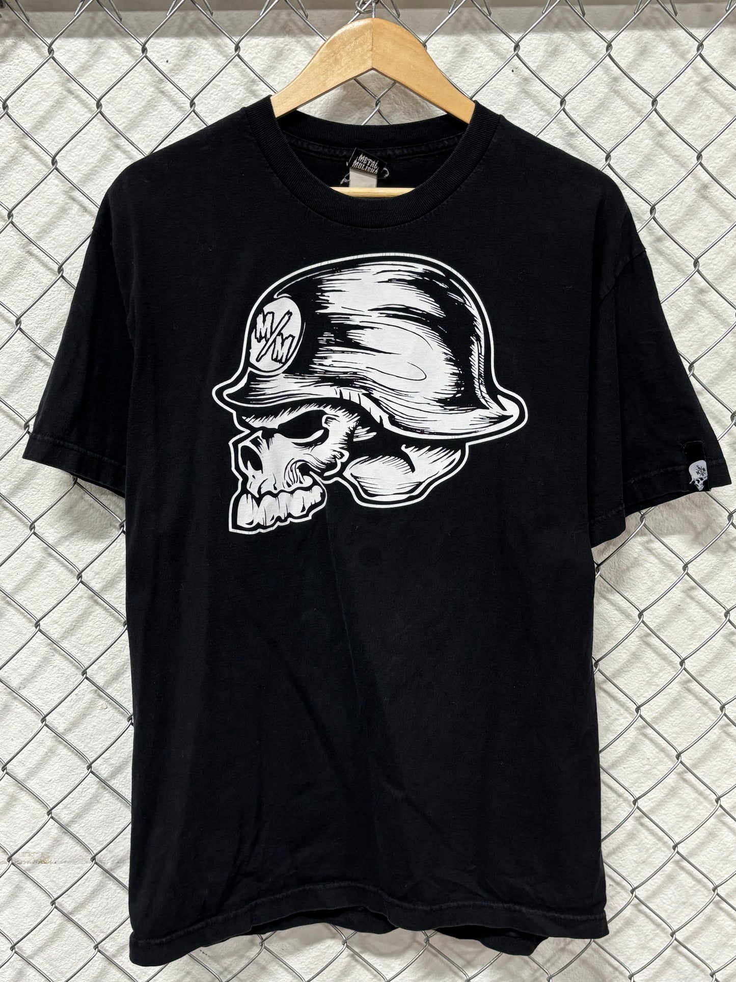 Vintage Y2K Metal Mulisha Skull Logo Graphic Tee Size Large