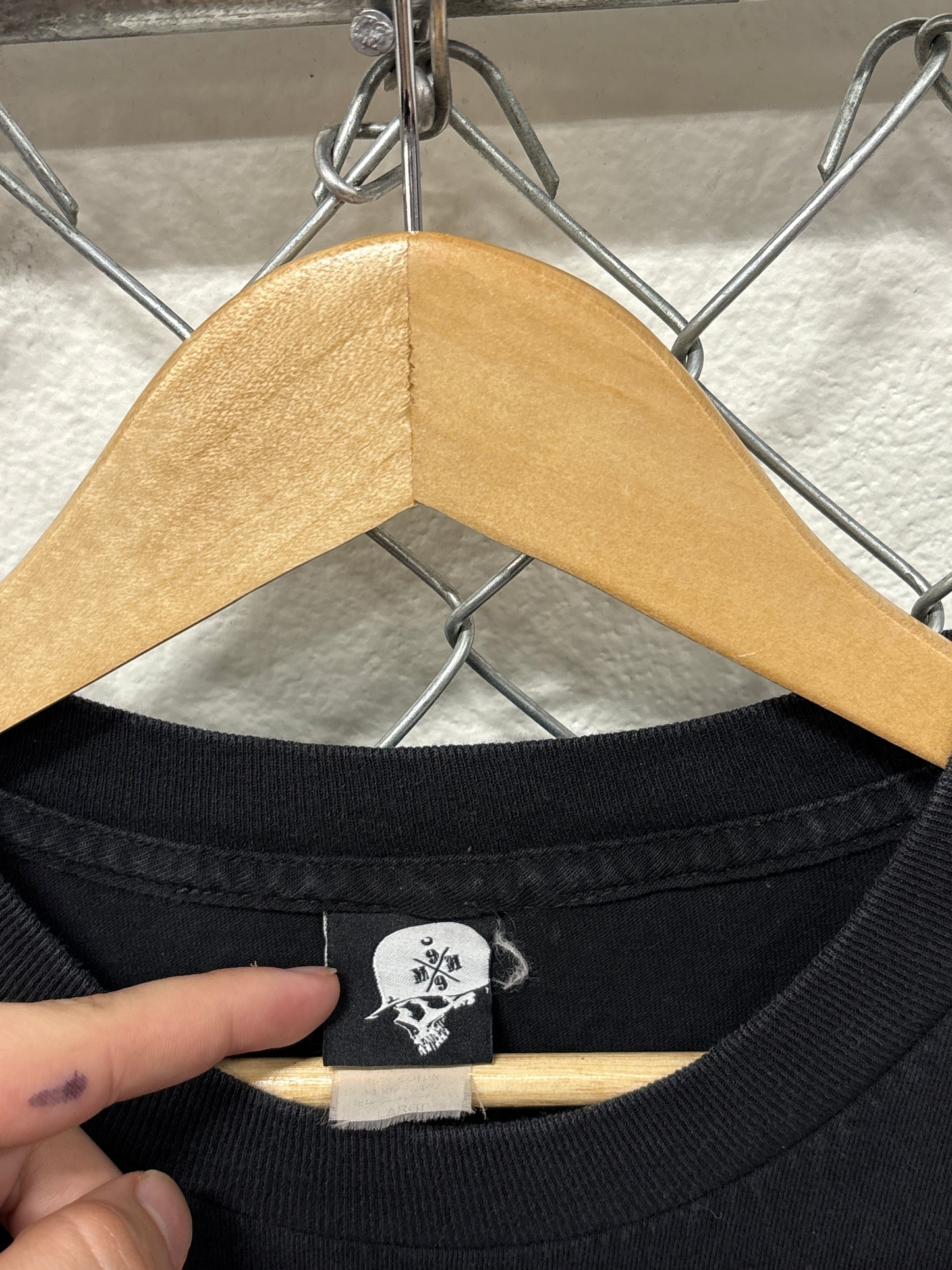 Vintage Y2K Metal Mulisha Skull Logo Graphic Tee Size Large