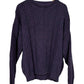 Vintage Cambridge Classics Purple Cable Knit Sweater Size XL