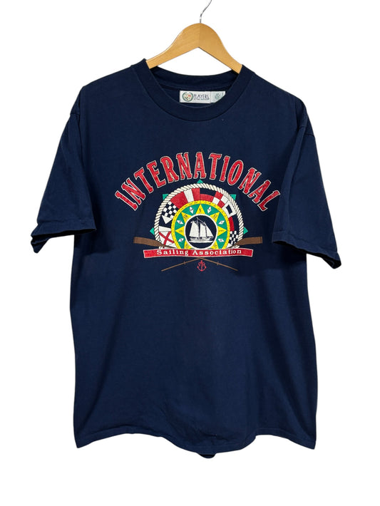 Vintage 90's International Sailing Association Graphic Tee Size Large