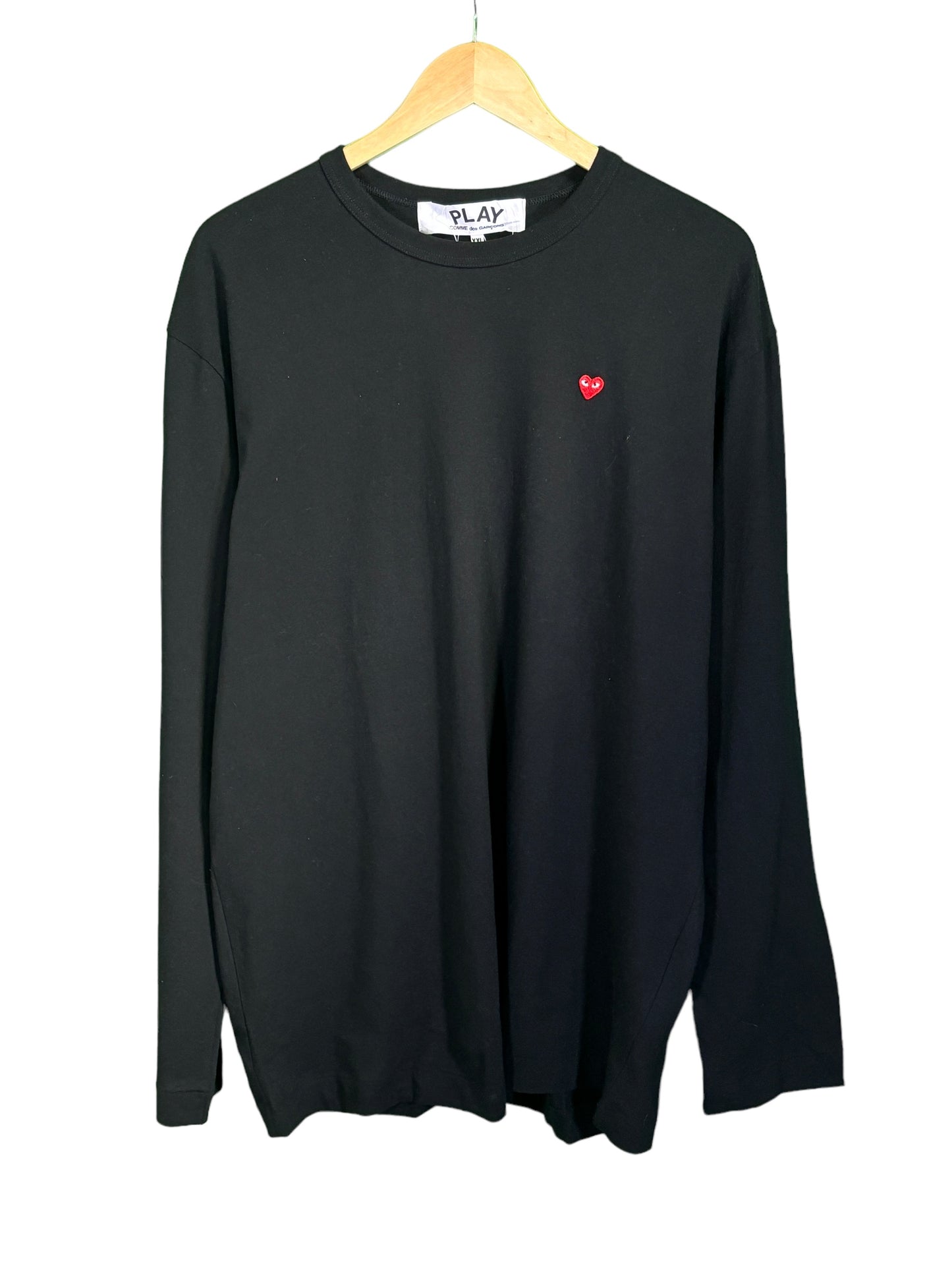 Comme des Garcons CDG Small One Heart Patch Long Sleeve Size XL (DS)