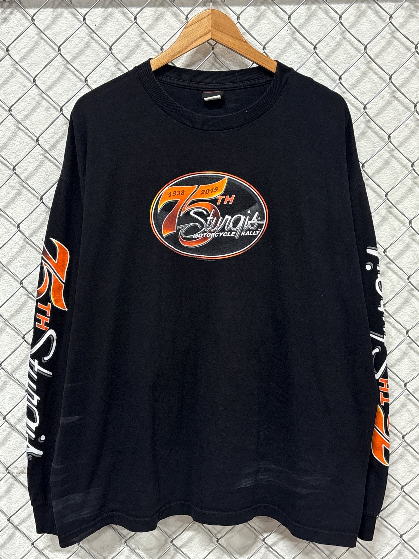 Harley Davidson Sturgis 75th Anniversary Biker Long Sleeve Shirt Size XXL