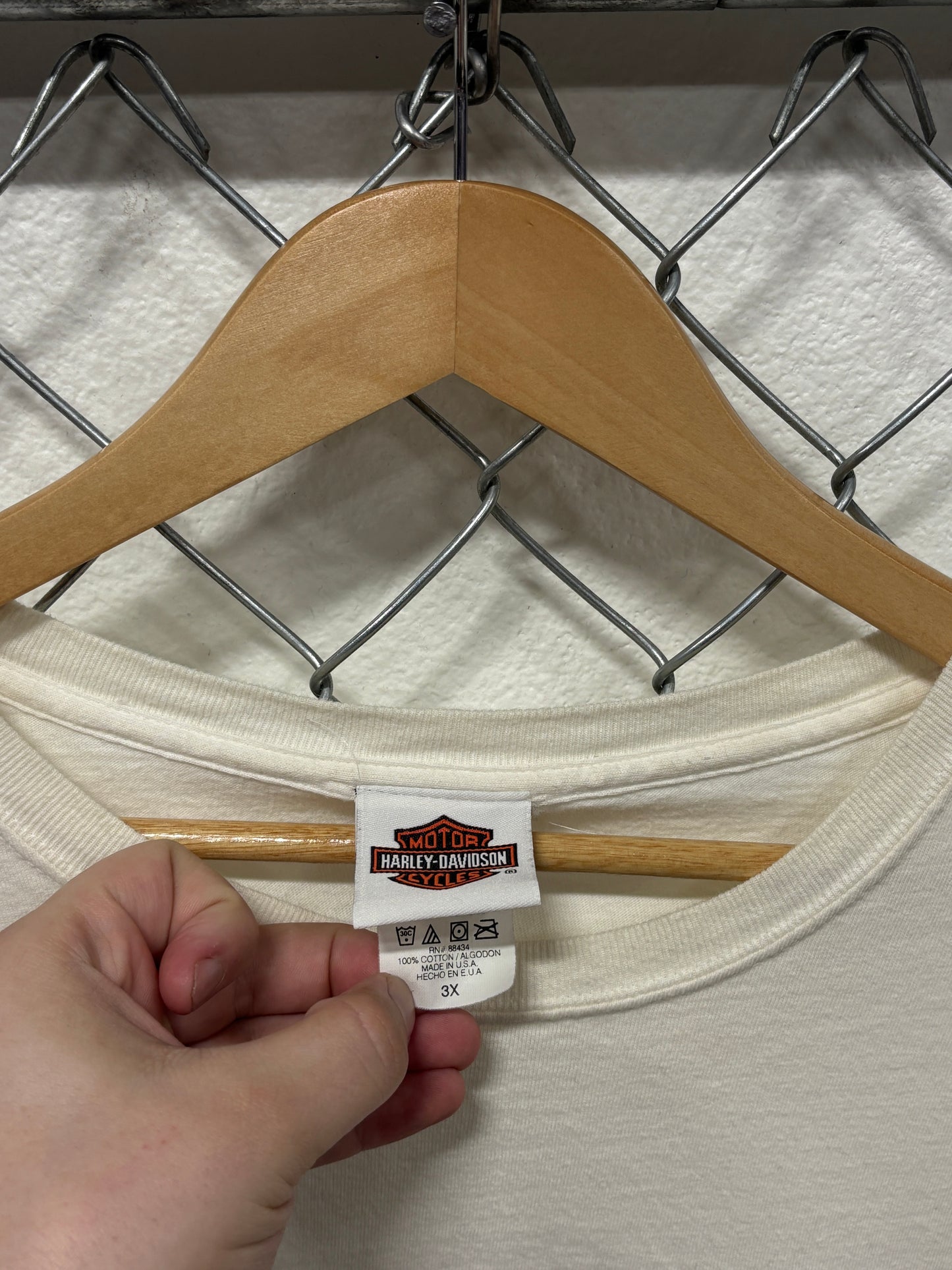 Vintage Y2K Harley Davidson Las Vegas Biker Long Sleeve Shirt Size 3XL