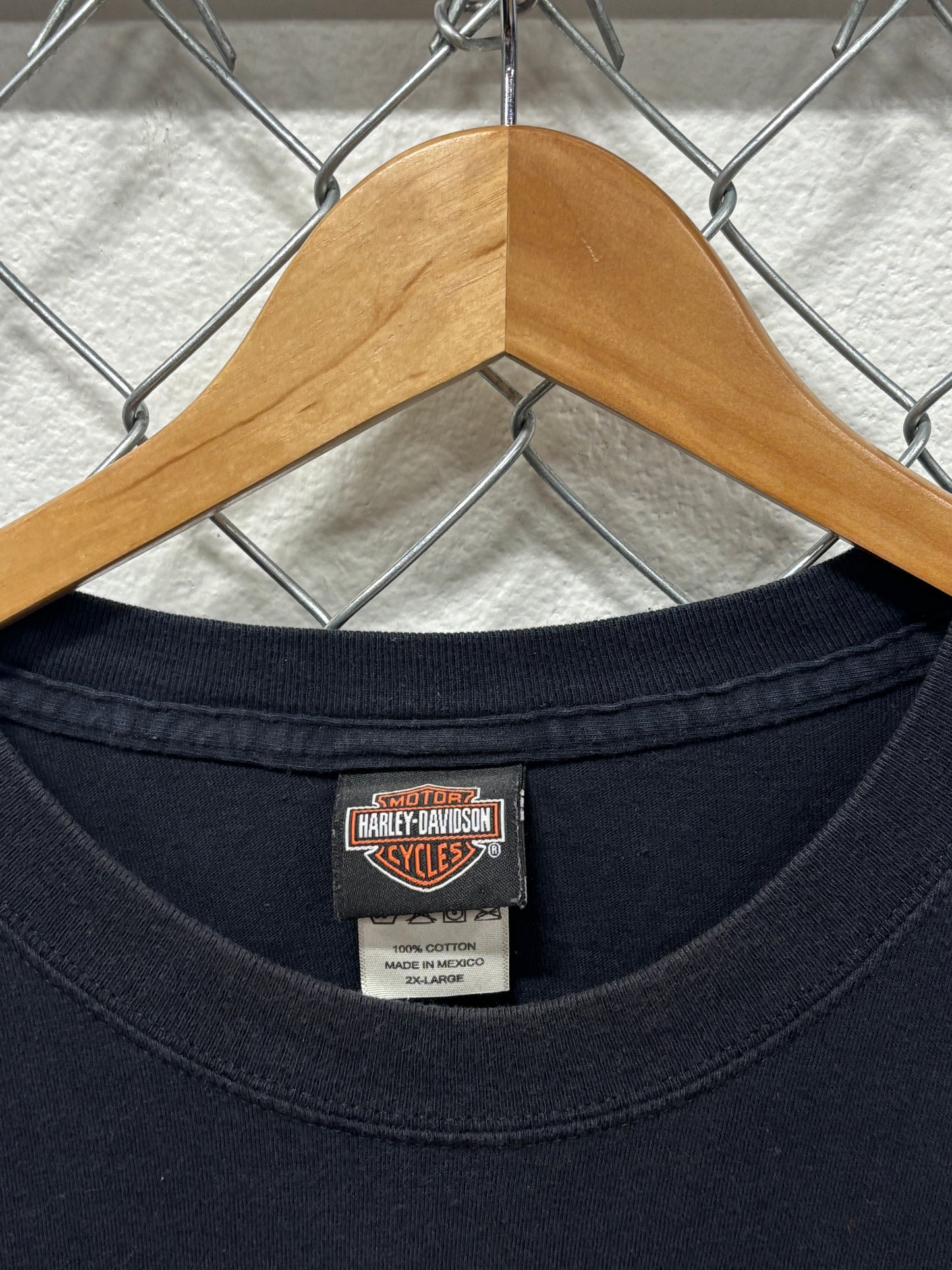 Vintage Y2K Harley Davidson Laramie Wyoming Biker Long Sleeve Shirt Size XXL