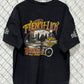 Vintage Y2K Harley Davidson Las Vegas Skull Cards Biker Tee Size XXL