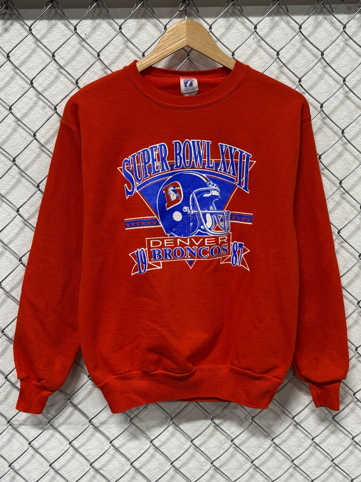 Vintage Denver Broncos Super Bowl 22 Football Sweater Size Medium