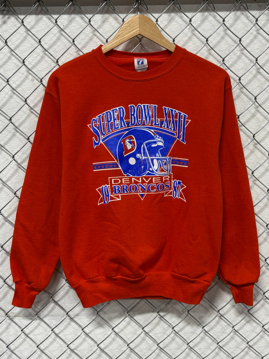 Vintage Denver Broncos Super Bowl 22 Football Sweater Size Medium