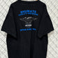 Vintage Harley Davidson Flaming Eagle Black Biker Graphic Tee Size XXL