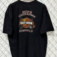 Vintage Y2K Harley Davidson Skull Chains Biker Graphic Tee Size XXL