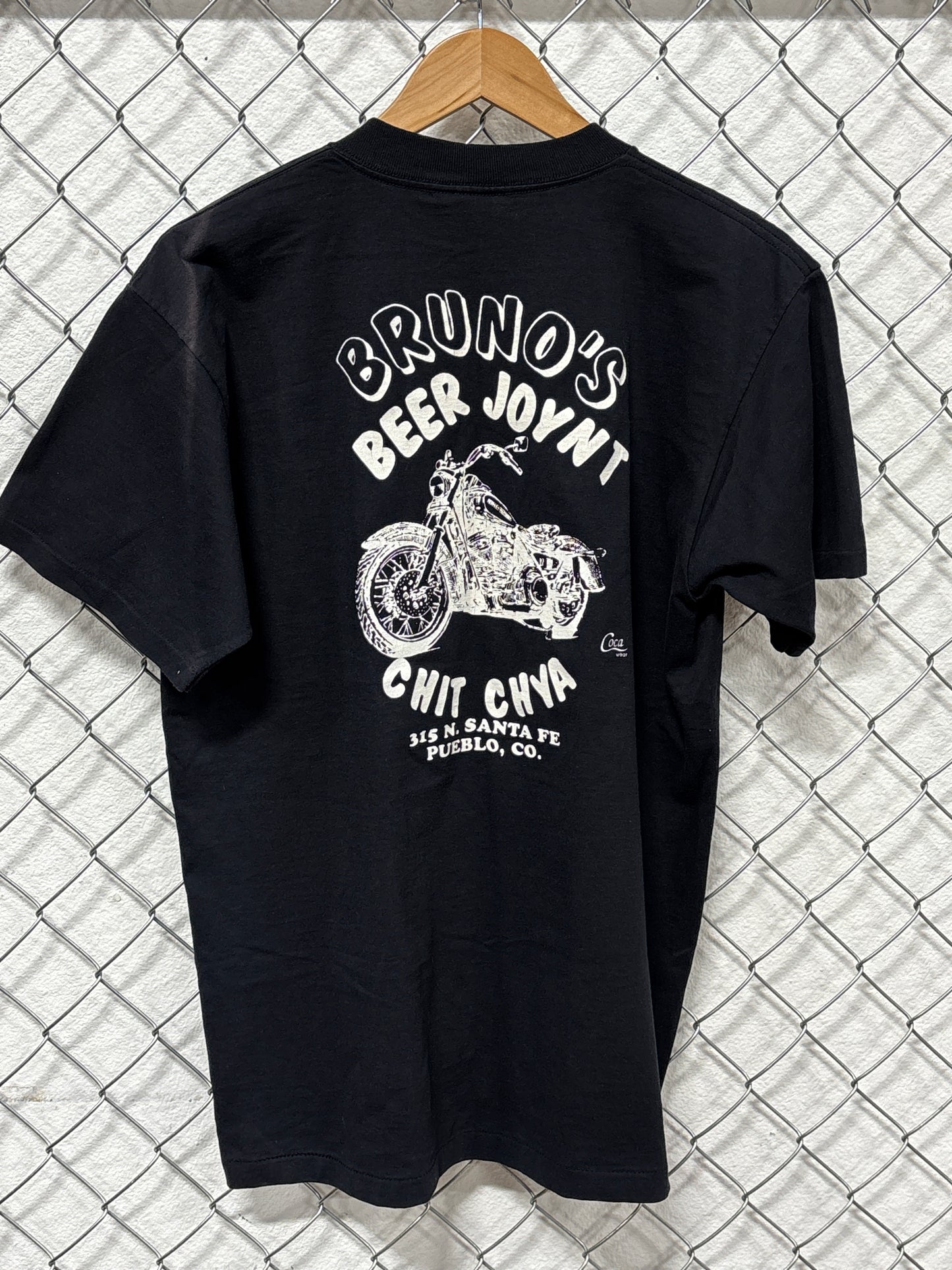 Vintage 90's Bruno's Beer Joynt Biker Bar Graphic Tee Size XL