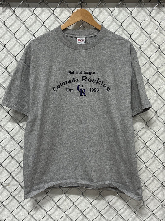 Vintage Colorado Rockies Baseball Graphic Tee Size XL