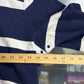 Vintage Polo Ralph Lauren Blue Striped Rugby Shirt Size XXL