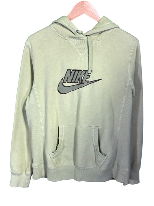 Nike Classic Futura Logo Swoosh Green Hoodie Size Large (Women's)