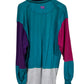 Vintage Cutter Buck Color Block Long Sleeve Polo Shirt Size XL