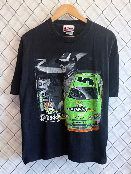 Vintage Y2K NASCAR Mark Martin Racing Graphic Tee Size XL