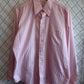 Vintage 70's Arrow Kent Collection Pink Striped Button Up Shirt Size Large