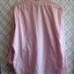 Vintage 70's Arrow Kent Collection Pink Striped Button Up Shirt Size Large