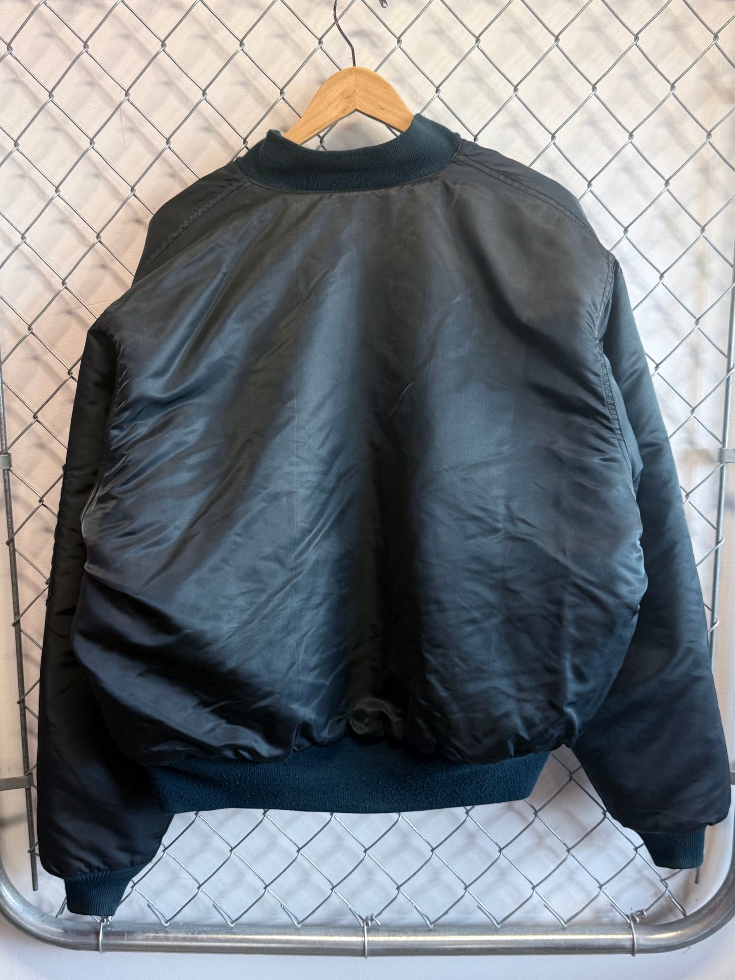 Vintage 70's Alpha Industries MA-1 Bomber Flight Military Jacket Size XL