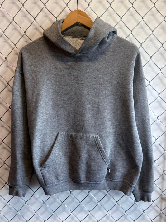 Vintage 90's Russell Athletic Made in USA Grey Blank Hoodie Size Medium