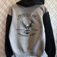 Harley Davidson 24/7 Motorcycles Grey Biker Hoodie Size Medium
