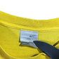 Vintage 00's Nike Small Swoosh Embroidered Yellow Tee Size XXL