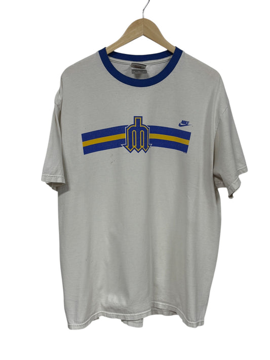 Vintage 00's Nike Seattle Mariners Old Logo Graphic Tee Size XL