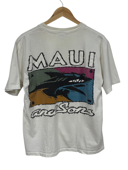 Vintage 90's Maui and Sons Surf Graphic Tee Size Large