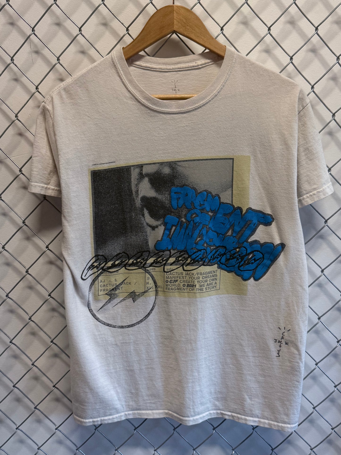 Travis Scott Cactus Jack Fragment Graphic Tee Size Small