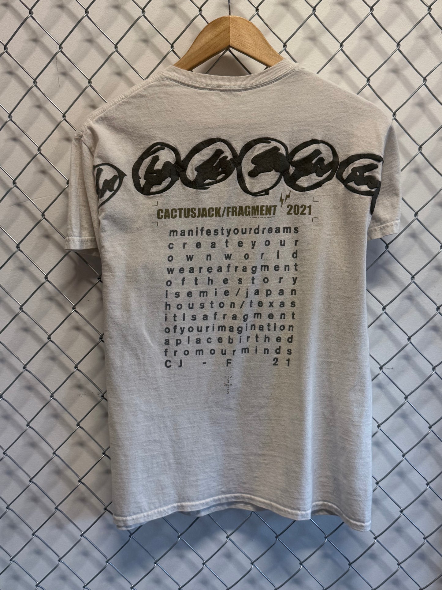 Travis Scott Cactus Jack Fragment Graphic Tee Size Small