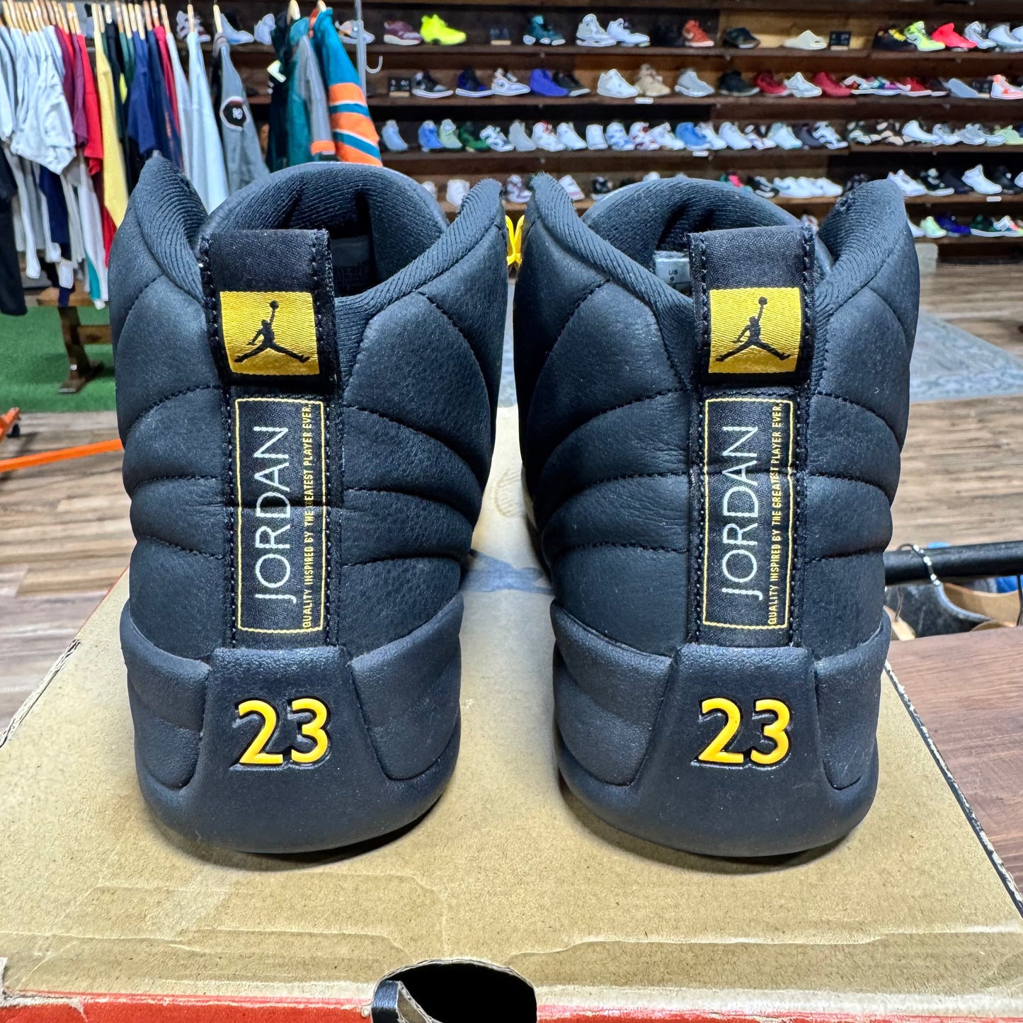 Jordan 12 'Black University Gold' Size 9