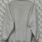 Vintage 90's Jerzees Grey Striped Blank Crewneck Sweater Size XXL