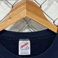 Vintage 90's Jerzees Navy Blue Blank Crewneck Sweater Size XXL