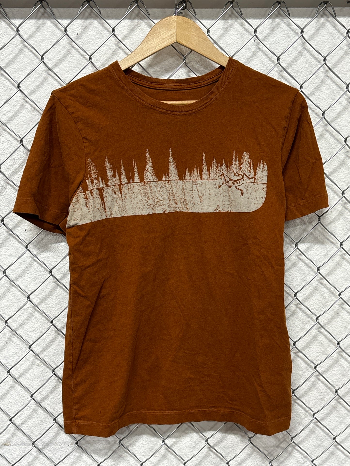 Arc'Teryx Burnt Orange Forest Logo Graphic Tee Size Medium